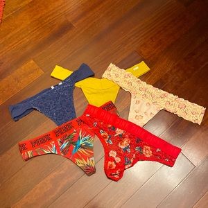 Victoria secret pink multiple thongs